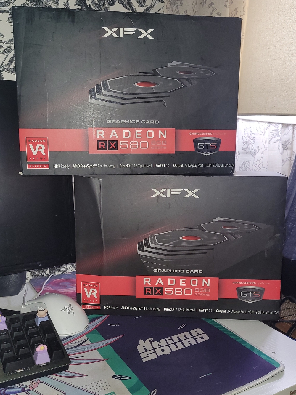 XFX Radeon RX 580 8GB Graphics Card - Black and Red Accents